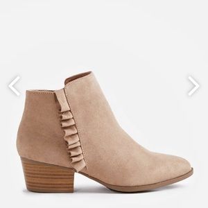 JustFab Aryssa Ruffle booties